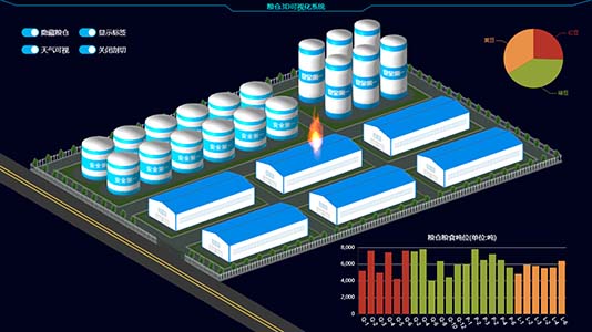 3D粮仓可视化系统